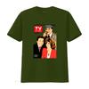 Retro Vintage Hart to TV Series Guide Cover Print Casual T Shirt vintage Washed Soft streetwear designer clothes Comfortable