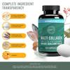Vitamin C, collagen types I/II/III/V/X, Hair Skin & Joint Health Supplements, 120 Capsules