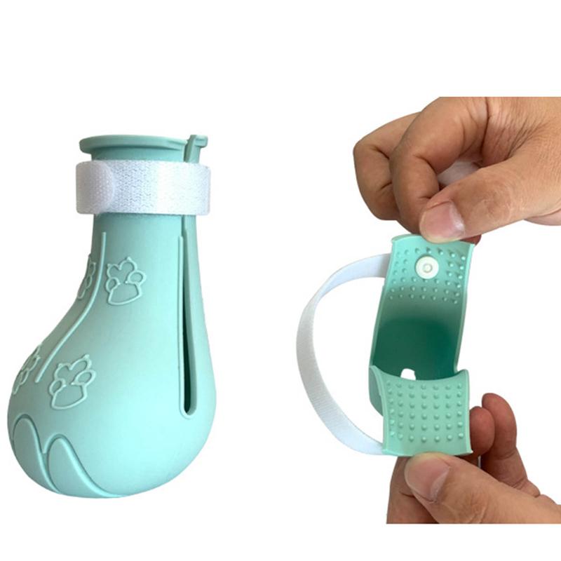 Набор для кошачьих лапок, принадлежности для ванны, моющие средства против царапин, порезы ногтей, ванна, против царапин, укусы, моющие средства, обувь, защитные сапоги для лап домашних животных