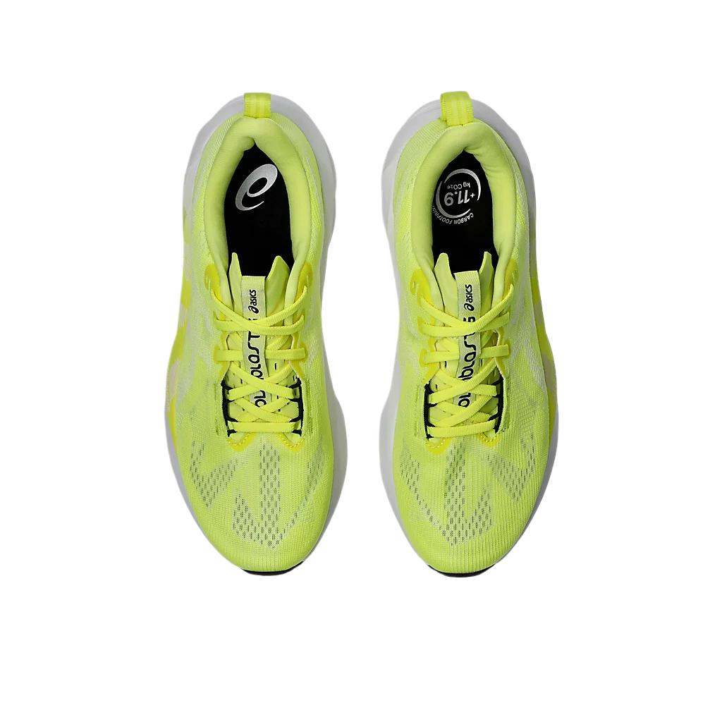 Asics Novablast 5 Удобные Универсальные Простые Модные Прочные Низкие Кроссовки для Бега Мужские Кроссовки для Бега Лимонно-Желтый 1011B974-750