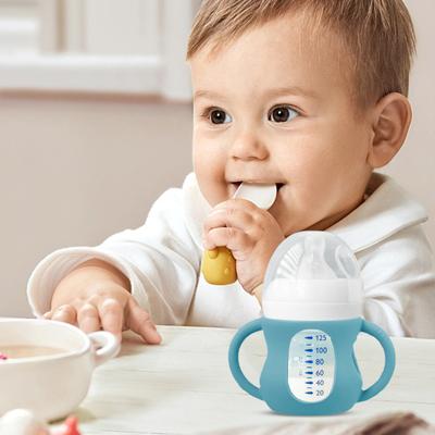 Чехол для детской бутылочки Philips 4/8 унций, стеклянные силиконовые ручки, удобные для захвата, защищающие от падения, уменьшающие воздействие пластика, чехол для детской бутылочки