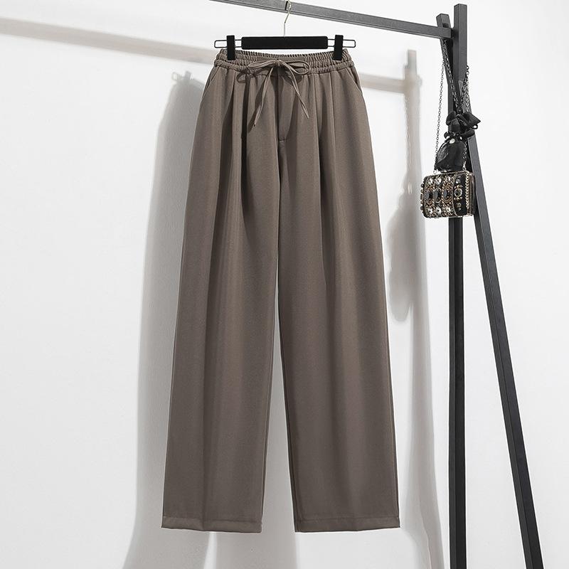 CANVAUS Женские брюки больших размеров с широкими штанинами и кулиской для весны и осени