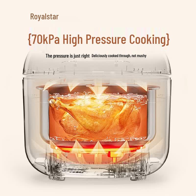 Royalstar 2L Titanium Pot Electric Pressure Cooker CN plug (adapter included)