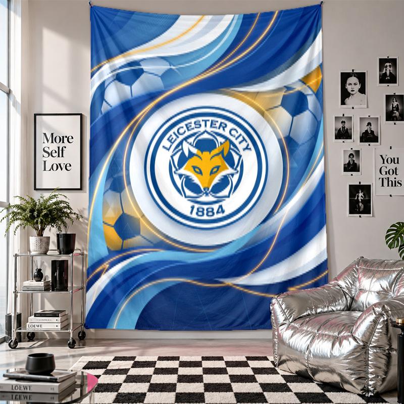 Футбольный настенный гобелен Leicester City, домашний декор, настенное полотно для спальни, гостиной, фон