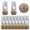 50pcs PP Mushroom Planting Bag 0.2um Filter Clear Mushroom Spawn Grow Bag Edible Mushroom Breathable Bag Garden Planter