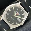 5 AUTOMATIC VINTAGE 6309A JAPAN MENS BLACK COLOR DIAL WATCH A701232-5 R206a-a701232