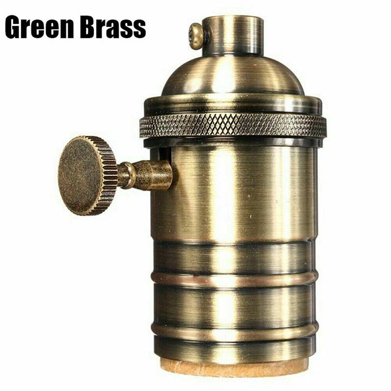 Винтажный промышленный держатель лампы, адаптер для лампочки, античный ретро фитинг ES E27