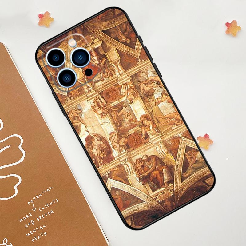 Чехол для телефона Michelangelo Art для iPhone 15 16 14 13 12 11 Pro Max Mini Plus XS X XR задняя крышка