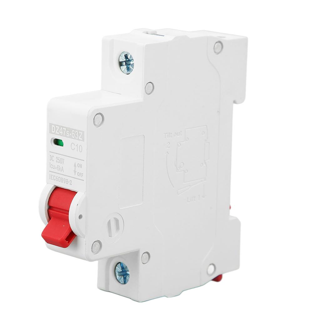 DC Circuit Breaker Short Circuit Overload Protection Miniature Circuit Breaker for PV System 250V