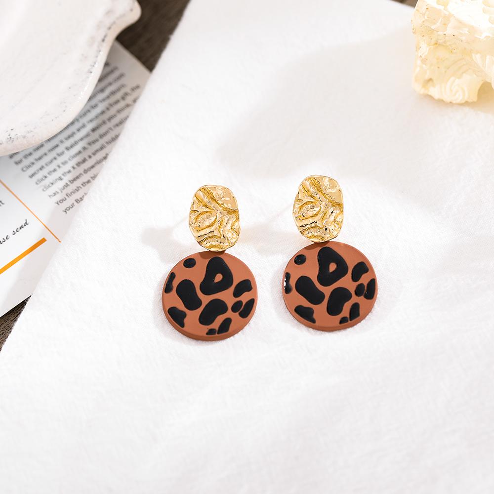 Ретро темпераментные капающие геометрические серьги неправильной формы, полые серьги с подвеской, геометрические серьги, простые серьги