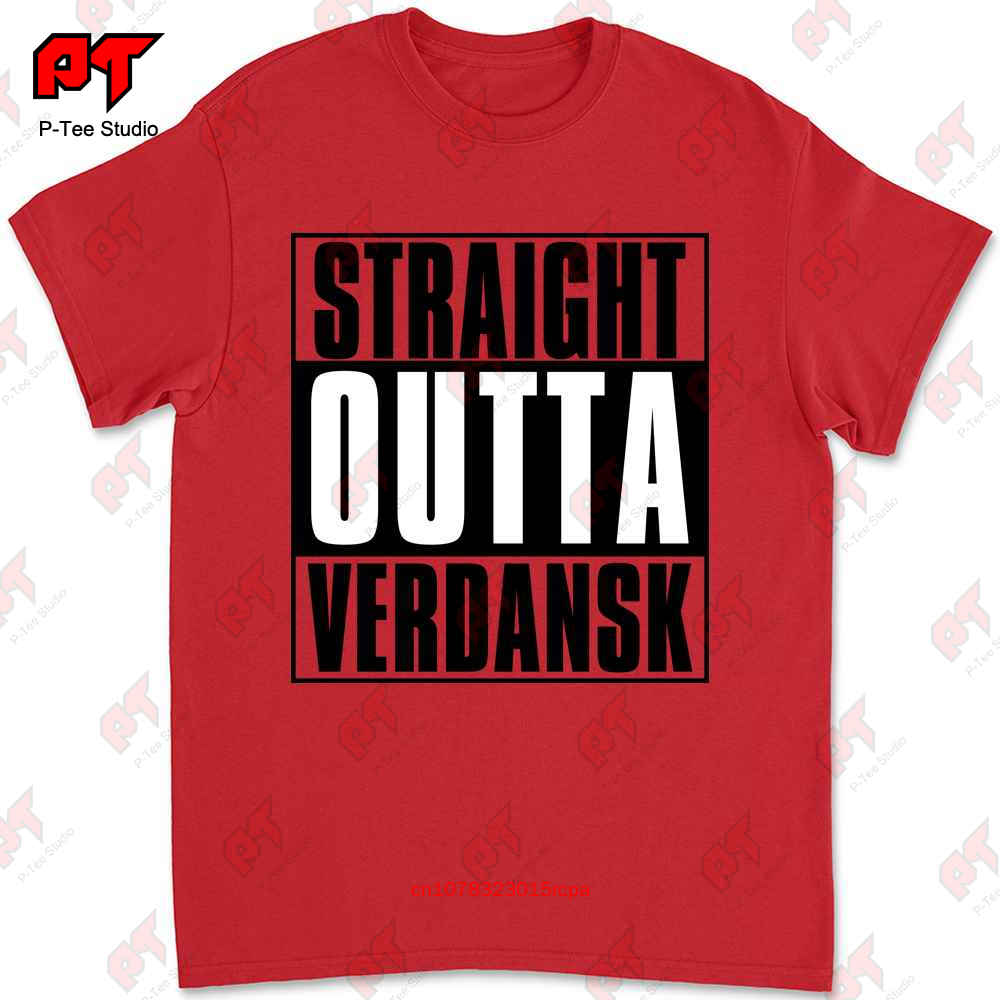 Gaming Duty Call Zone Of War Straight Outta Verdansk Tshirt S457