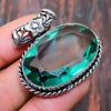 Green Amethyst Gemstone 925 Sterling Silver Handmade Amazing Jewelry Pendant