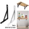 2 Pcs Triangle Shelf Brackets Heavy Duty Shelf Bracket Wall Mounted Support L Shape Corner Brace Shelf Right Angle Bracket