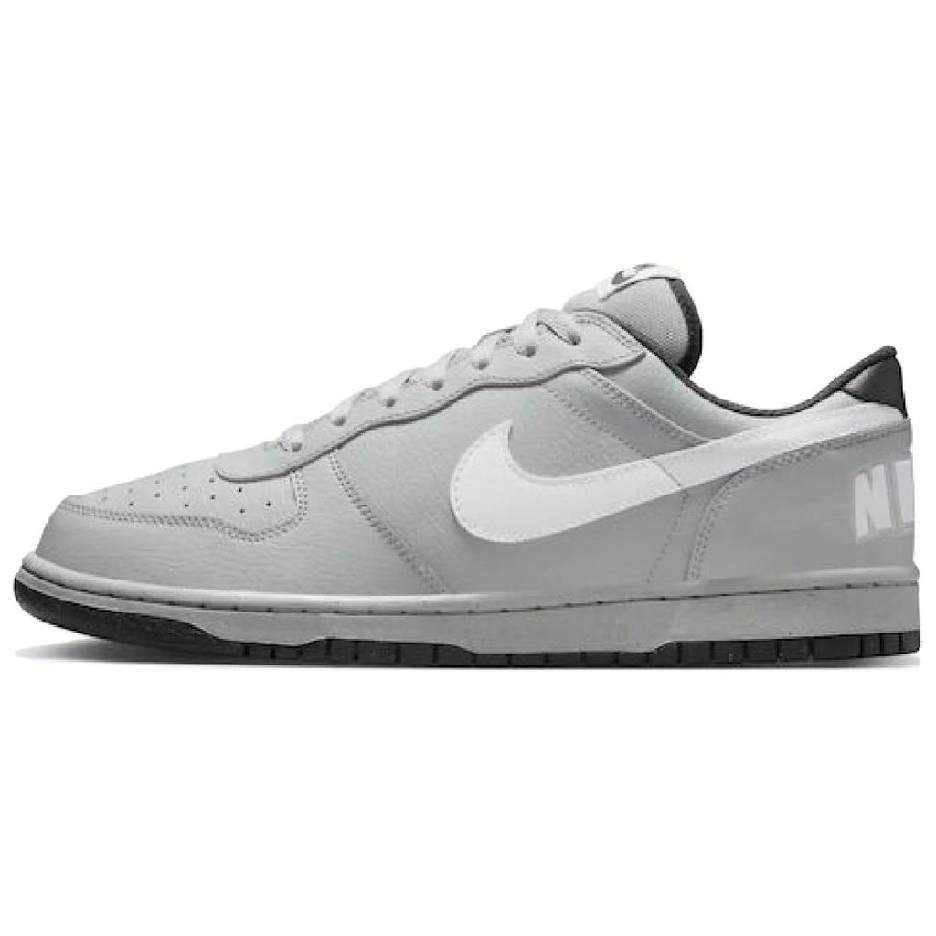 Nike Большие кожаные удобные низкие кеды для скейтборда мужские серые 355152-017