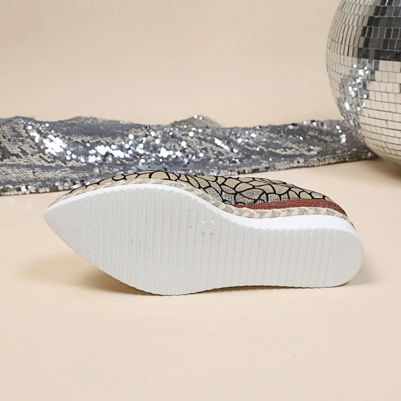 Fashion 2025 Ladies Shoes Shallow Women's High Heels Fashion Color Matching Casual Sexy Pointed Toe Pointed Toe Wedges Shoes for Women