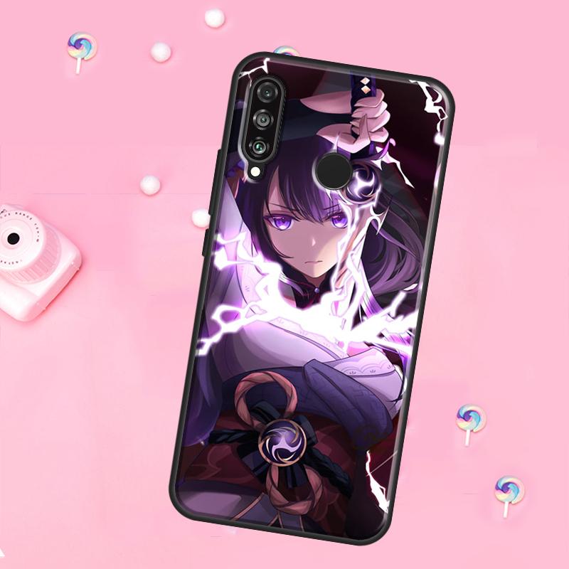 Чехол Genshin Impact Райдэн Сигун Баал для Huawei Nova 10 9 SE 3i 7i 8i 11i 12i Y73 Y90 Y70 Y72 Y61 Y91 P60 Pro P30 P40 Lite