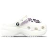 Crocs Classic Platform Clog BNK Purple Galaxy Dream Butterfly French Girly Sweet Cool Gift Box Hole Shoes Women's White