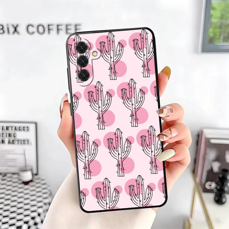 Cactus Pattern Soft Phone Case for Samsung A17 A37 A57 A16 A26 A36 A56 A15 A25 A35 A55 A14 A24 A34 A54 A13 A23 A33 A53 A52 A12