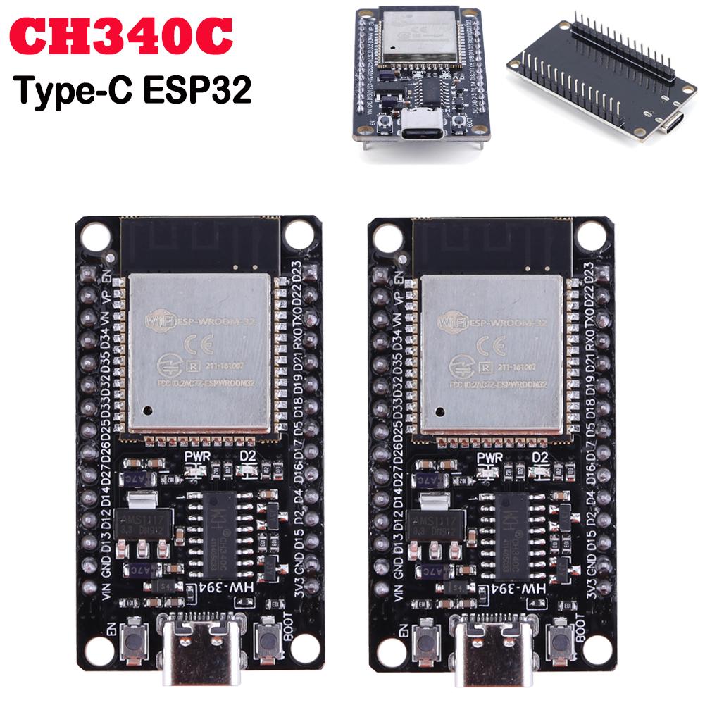 ESP32 Плата разработки 32 Мбит Беспроводной модуль 5 В TYPE-C CH340C Сверхнизкое энергопотребление Модуль платы разработки