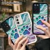 Чехол для телефона: 2D Плоский защитный чехол для Samsung Galaxy A34 A35 M05 M06 S20 S22 S21 FE Plus 5G, Ступенька, Полый 3D Кошачий коготь, Подарок на Рождество и Хэллоуин
