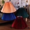 1Pc Ceiling Decor Fabric Pleated Lampshade Modern Washable Table Lamp Cover Diy Retro Chandelier Cloth Cover Living Dining Room