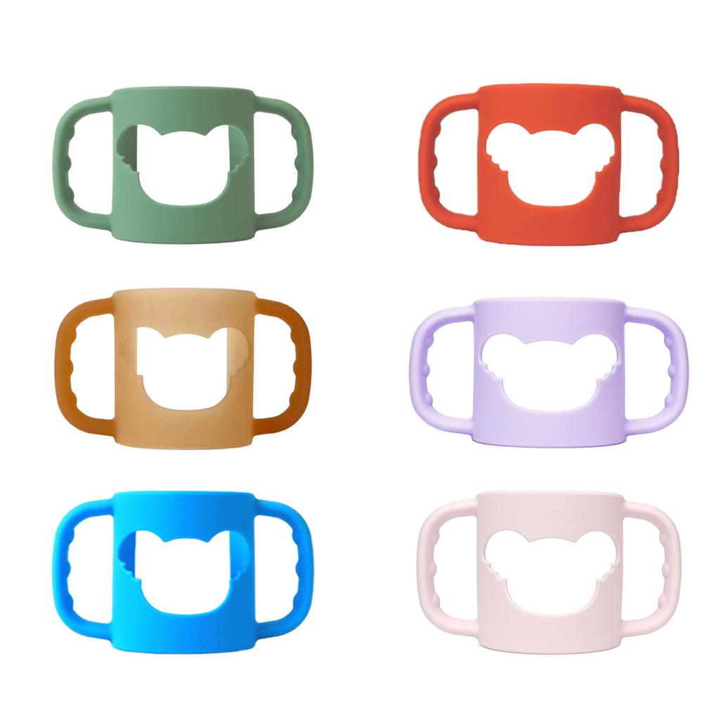 Secure Grip Handle Sleeve Child Friendly Bottle Holder Case Attachment Infant Feeding Bottle Accessory Easy Transition