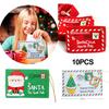 High Quality Christmas Envelopes Pack of 10 with Hanging Rope for Cards