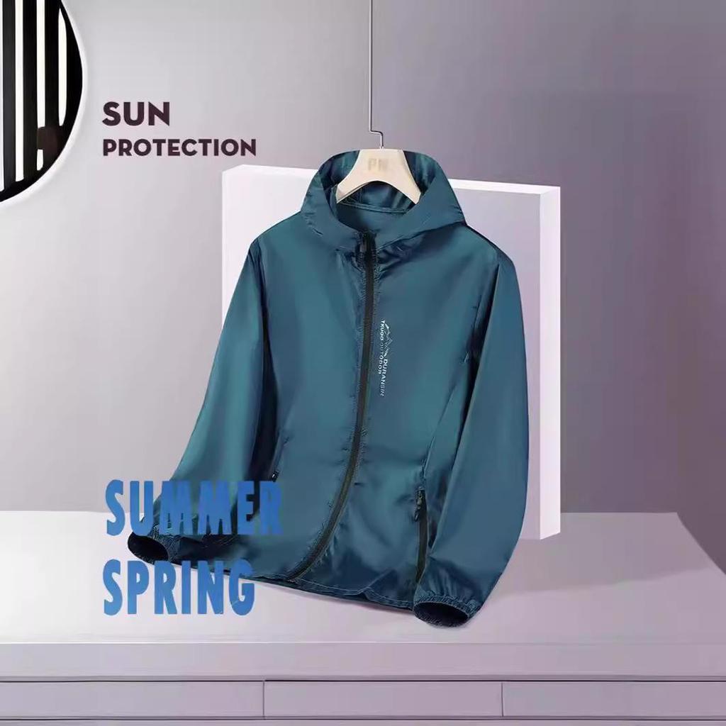 Мужская летняя солнцезащитная куртка — дышащая, из искусственного шелка, с защитой от ультрафиолета, идеально подходит для рыбалки на открытом воздухе.