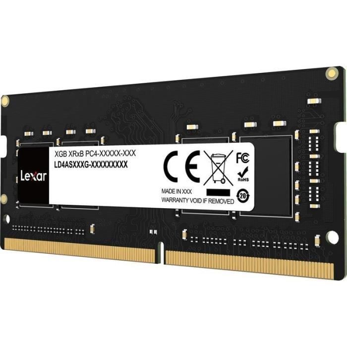 Mémoire RAM - LEXAR - DRAM - 8Go - (LD4AS008GB3200GSST)