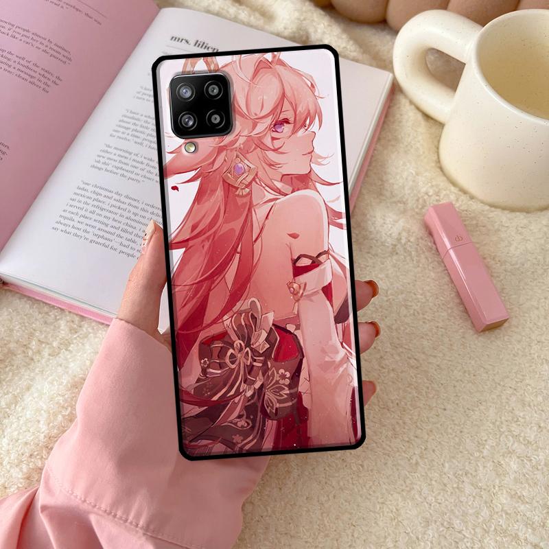 Чехол Genshin Impact Яэ Мико для Samsung Galaxy A55 A35 A15 A32 A12 A22 A52 A54 A34 A14 A56 A36 A26 A16 A13 A53 A06