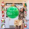 18.9 Inch Giant Inflatable Christmas Ball Outdoor Large PVC Blow Up Ball for Outside Yard Lawn Porch Decoration