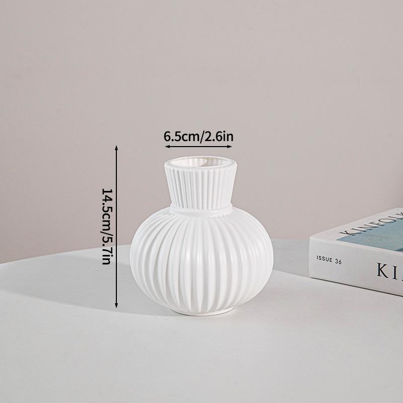 Белая ваза-бутылка для цветов Vaser Белая матовая ваза Эстетичный цветочный горшок Подставка для растений Бутылка Украшение для центра стола Домашний декор