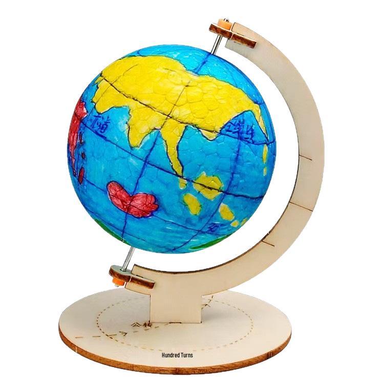 DIY Globe Educational Toy Kit for Kids 6+ - Science Experiment Model