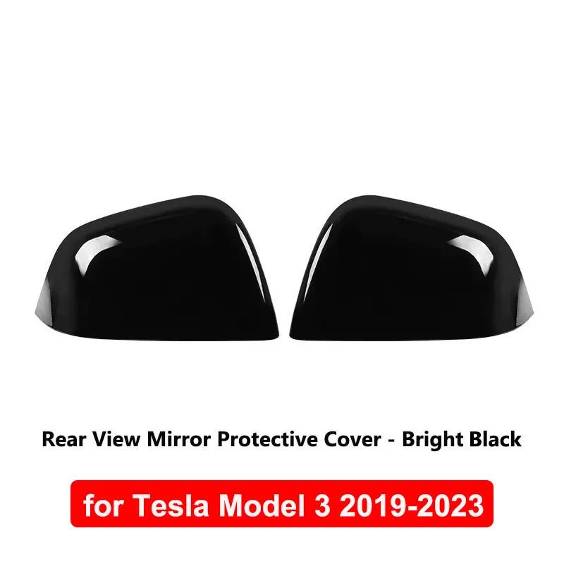 Для Tesla Model 3 Highland 2024 Внешние аксессуары Боковая дверь Зеркало заднего вида Крышка из углеродного волокна Модель 3