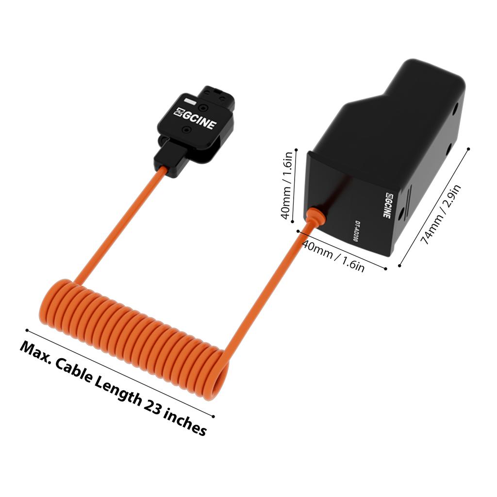 ZGCINE DT-AD200 Dummy Battery with D-Tap Plug Replacement for Godox AD200/ AD200 Pro/ AD200 Pro II/