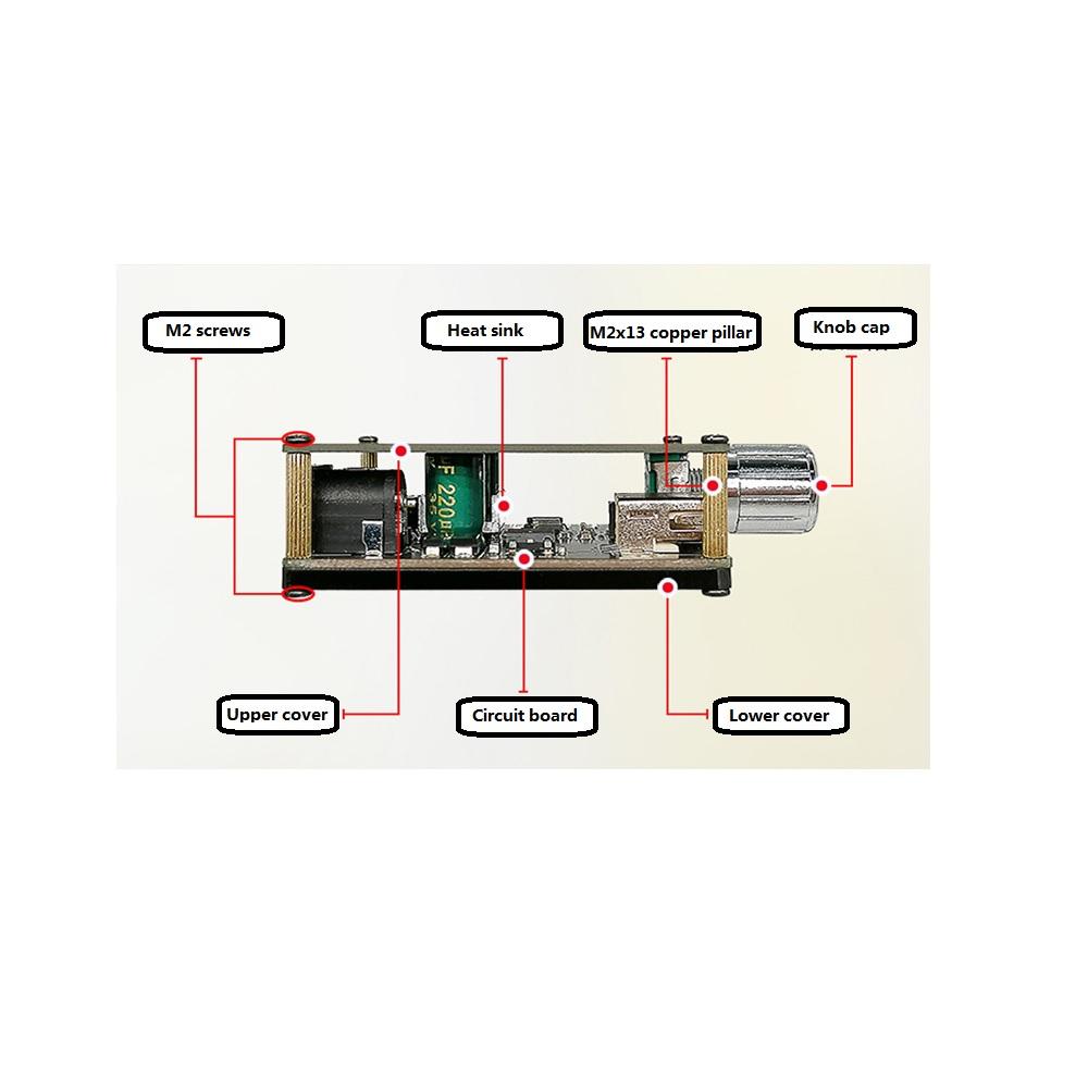 XY-C50L MINI Bluetooth 5.0 Wireless Audio Digital Power Amplifier Board 50W+50W