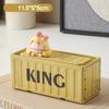 1pc Container Desktop Storage Box Stackable With Cover Coin Small Items Box Scene Figurine Living Room Bedroom Office Organizer