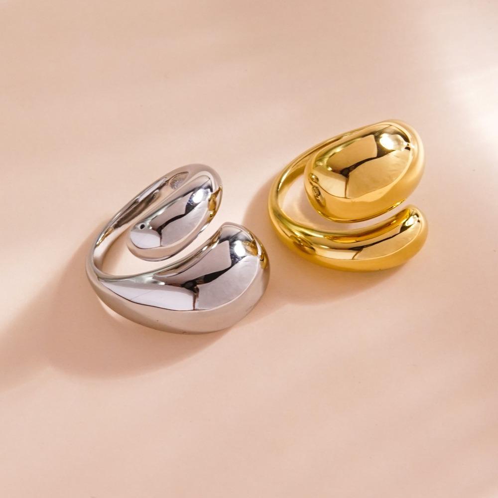 Минималистское кольцо из нержавеющей стали, модные украшения, новые украшения на палец для женщин