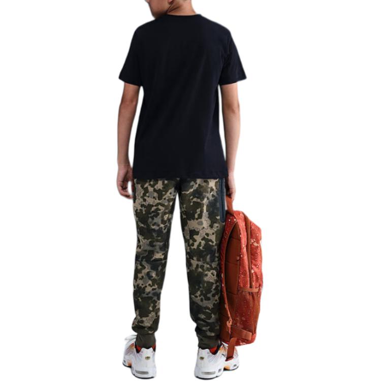 Nike Повседневный пуловер с круглым вырезом, футболка с коротким рукавом, детские топы HV5209-010