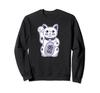 Lucky Cat Cute Maneki Neko Vintage Style Sweatshirt