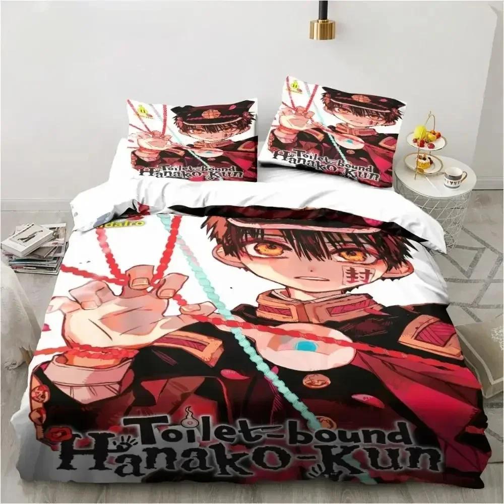 Модный аниме постельный комплект Hanako-Kun из туалета 3D-печать Пододеяльники Наволочки Одеяло Постельное белье Постельное белье Постельное белье