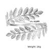 Stylish Leaf Roman Bridal Arm Bracelet: Adjustable Metal Jewelry & Curtain Buckle