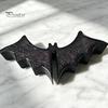 Крючок для стекла без сверления 3D-печатная летучая мышь для душевой двери, Защелкивающиеся гаджеты для ванной в стиле Хэллоуина на зажиме, Готический держатель для полотенца, мочалки, Креативное хранение