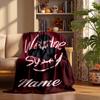 Wednesday Custom Flannel Blankets Soft Warm Cozy Throws for Home Decor Holiday Gifts