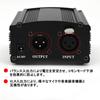 Phantom Power Supply for Condenser Microphones, Includes US Power Adapter and Charging Cable, 48V Input and Output, Mini Black, Music Recording Equipm
