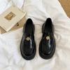 Британский стиль черные маленькие кожаные туфли женские весна и осень новые удобные и универсальные любовь Мэри Джейн одинарные туфли
