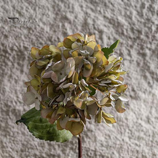 Искусственный цветок, устойчивый к выцветанию, имитация гортензии, реалистичное искусственное растение для украшения дома, свадьбы