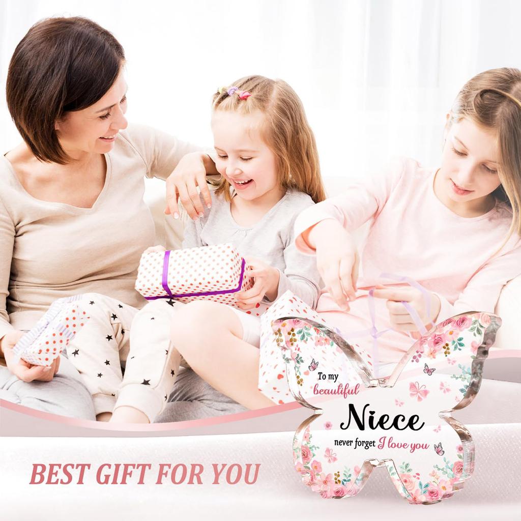 1pcs Personalized Acrylic Pink Butterfly Custom Wedding Name Baby Baptism Mirror Black Engraved Tag Decoration Ornament Gift