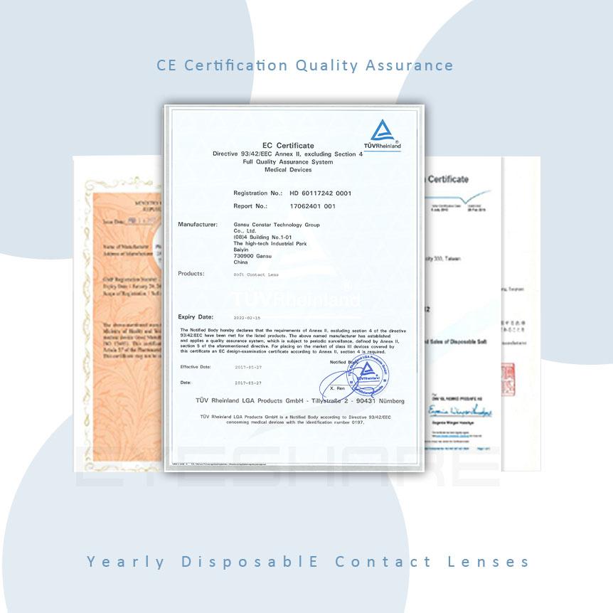 Eyeshare Colored Contact Lens For Eyes DIAMOND Series Color Contact Lens Eye Contacts Colored Cosmetic Lenses Yearly 2pcs/pair