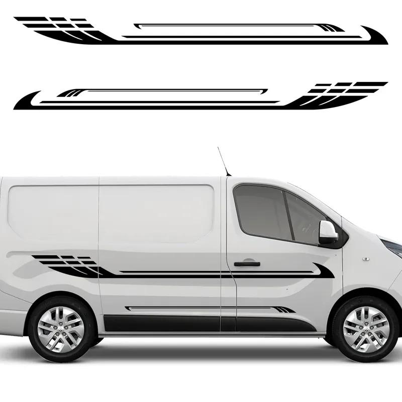 Виниловые наклейки "Спортивная полоса" для автодома, фургона, кемпера – Наклейки на борт, Аксессуары для автотюнинга